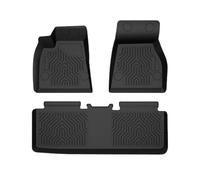 YYEFNMAZ Floor Mats Set Compatible for Tesla Model S 2015-2020 Only for Model S Badging TPE Floor Liners 3 Piece Black
