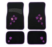 YYEFNMAZ General Purpose 4pcs Car Floor Mat Foot Pads Protector Compatible for Spills Dog Anti-slip Front And Rear(AD9561)