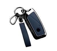 YYEFNMAZ Goat Skin Car Key Case Compatible for BMW F10 F11 F15 F16 F20 F25 F30 F34 X1 X3 X5 X6 X7 G01 G02 G30 G05 G07 3 5 7 Series U11 I7 I20 M3 M4 Accessories(Blue E)