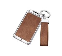 YYEFNMAZ Zinc Alloy Leather Car NFC Card Key Cover Case Compatible for Leapmotor C10 C11 C16 Protector Holder Shell Auto Kychain Accessories(H)