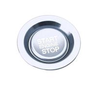 YYFHR Car Start Stop Button Cover,Fit For Land Rover Range Rover Sport Discovery/Jaguar Car Decorate Accessories vehicle Engine Control Button Trim cover(Silver)