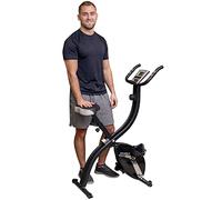 YYFITT Basic Foldable Fitness Exercise Bike with 16 Level Resistance, Countdown Exercise Monitor, Phone/Tablet Holder and Hand Pulse for Home Use (Black)