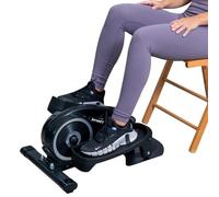 YYFITT Under Desk Elliptical Machine w/Luminous Display, 2-in-1 Seat/Stand | Pedal Exerciser w/Big Pedal, Adjustable Resistance for Home & Office workout, Detachable Exercise Tracker, Can Also Stand Up