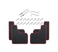 YYGGWL Car Mud Flaps Universal Car Mudguard Front Rear Wheels Mud Flaps PP Splash Guards For Car SUV Off-road Truck Auto Accessories Car Mudguard(05-4pcs Red)