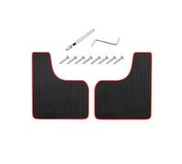 YYGGWL Car Mud Flaps Universal Car Mudguard Front Rear Wheels Mud Flaps PP Splash Guards For Car SUV Off-road Truck Auto Accessories Car Mudguard(01-2pcs Red)