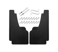 YYGGWL Car Mud Flaps Universal Car Mudguard Front Rear Wheels Mud Flaps PP Splash Guards For Car SUV Off-road Truck Auto Accessories Car Mudguard(06-4pcs Large Black)