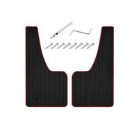 YYGGWL Car Mud Flaps Universal Car Mudguard Front Rear Wheels Mud Flaps PP Splash Guards For Car SUV Off-road Truck Auto Accessories Car Mudguard(03-2pcs Large Red)