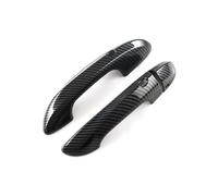 YYGGWL Tailgate Compatible with MG Mulan MG4 2022-2024 RHD Single Hole Dual Sensor Right-Hand Drive Door Handle Cup Anti-Scratch Protective Cover Boot Handle(2 Doors Carbon Fiber Pattern)