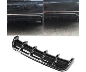 Yygjwyw Rear Bumper Diffuser for Mercedes Benz EQ EQC N293 SUV EQC 350/EQC 400 SUV, ABS Carbon Fiber-B Spoiler Lip
