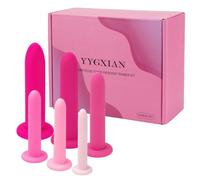 YYGXIAN Silicone Pelvic Floor Muscle Exerciser Trainer Set - 6 Kit System - Pelvic Floor Strengthening Device (Large Set)