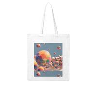 YYHHAOFA A colorful bubble world Prints Woman Canvas Tote Bag Strong and durable for traveling, shopping, Daily One Size
