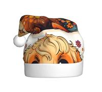 YYHHAOFA A doodle dog Pattern Christmas Hat for Adult Making It a Fun and Durable Gift for Men and Women