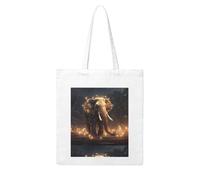YYHHAOFA A little elephant who turns magic Prints Woman Canvas Tote Bag Strong and durable for traveling, shopping, Daily One Size