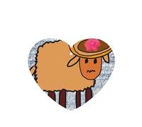 YYHHAOFA a minority sheep Prints Heart Shape Car Air Fresheners Cards Set of 6 Pieces : Hanging Scented Cards for bedroom Bathroom Car Interior Decor