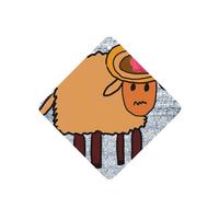 YYHHAOFA a minority sheep Prints Square Car Air Fresheners Cards Set of 6 Pieces : Hanging Scented Cards for bedroom Bathroom Car Interior Decor