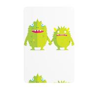 YYHHAOFA A pair of little monsters holding hands Prints Tin decorative painting 8x12in Made of tinplate, wear-resistant and durable
