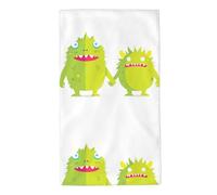 YYHHAOFA A Pair of Little Monsters Holding Hands Prints Towel Towels 27.5x16in Skin-Friendly Absorbent Fluffy and Soft for Bathroom, Beach, Outdoors