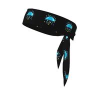 YYHHAOFA A safe haven from the rain Printed Sports headscarf, sweat absorbing and breathable, motion headband, double-sided kerchief