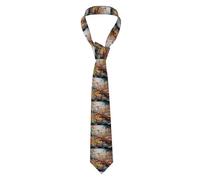 YYHHAOFA A symphony of colors Picture Men's Necktie for Business, Daily Wear, Work, Birthdays, Weddings, Parties, Banquets Easy Care 57X3.1 In
