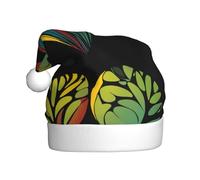 YYHHAOFA Abstract hand drawn pattern Pattern Christmas Hat for Adult Halloween party usage