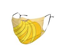 YYHHAOFA Adult Dust Mask 1 Pc Soft Breathable Suitable For Camping, Running, Traveling Daily Use Cartoon Banana Printed