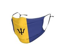 YYHHAOFA Adult Dust Mask 1 Pc Soft Breathable Suitable For Camping, Running, Traveling Daily Use Flag Of Barbados Printed