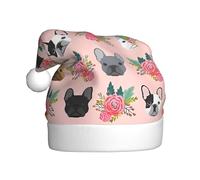 YYHHAOFA Adult plush Christmas hat dog Picture with soft touch for holiday parties and dances suitable for men and women