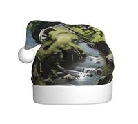 YYHHAOFA Alpine Farm Cows Printed Christmas Hat for Adult Soft and Fluffy Brim, Lightweight Comfort