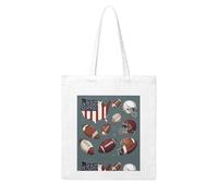 YYHHAOFA American Football Prints Woman Canvas Tote Bag Strong and durable for traveling, shopping, Daily One Size