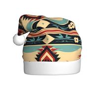 YYHHAOFA American Indian nation Pattern Christmas Hat for Adult Making It a Fun and Durable Gift for Men and Women