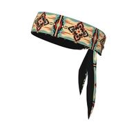 YYHHAOFA American Indian nation Picture Sports headscarf, sweat absorbing and breathable, motion headband, double-sided kerchief