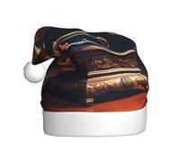 YYHHAOFA Ancient phonograph Pattern Christmas Hat for Adult Making It a Fun and Durable Gift for Men and Women