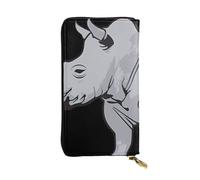 YYHHAOFA Animal Rhino Prints Leather Long Clutch Wallet : Comfortable, Lightweight,Fashion, Durable 7.48 x 4.13 in