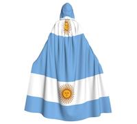 YYHHAOFA Argentine flag Printed Adult Hooded Cloak is a super large, comfortable, and durable Halloween hooded poncho