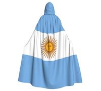 YYHHAOFA Argentine flag Printed Halloween Adult Hooded Cloak is a super large, comfortable, and durable cloak