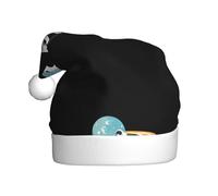 YYHHAOFA Astronauts among the planets Pattern Christmas Hat for Adult Halloween party usage
