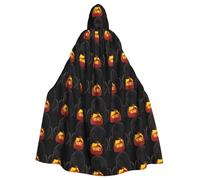 YYHHAOFA Bear Eats Honey Prints Hooded Cloak - Long Cozy Cape for Cosplay & Halloween
