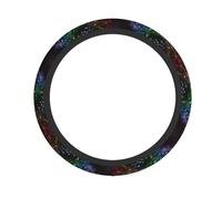 YYHHAOFA Beautiful colorful notes Prints Comfort Grip Wheel Layer - Revitalize Your Drive & Protect Your Interior