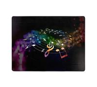 YYHHAOFA Beautiful colorful notes Prints Ultra Absorbent Non-Slip Floor Mat 63x48in - Plush Throw for Living Room, Office & Bedroom Comfort