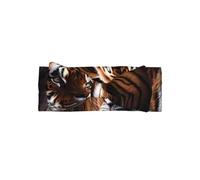 YYHHAOFA Bengal Tiger Prints Baby Bow Throw - Soft & Stretchy Nylon-Spandex Headband for Newborns 0-6 Months - Ideal Shower Gift