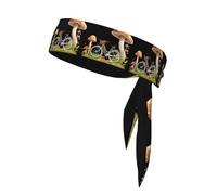 YYHHAOFA Bicycle in the mushroom garden Picture Sports headscarf, sweat absorbing and breathable, motion headband, double-sided kerchief