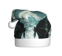 YYHHAOFA Big Black Butterfly Picture Christmas Hat for Adult for men and women clothing headband for festive occasions