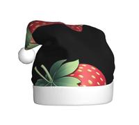 YYHHAOFA Big chubby strawberry Pattern Christmas Hat for Adult Making It a Fun and Durable Gift for Men and Women