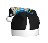 YYHHAOFA Big leopard on a sailboat Pattern Christmas Hat for Adult Making It a Fun and Durable Gift for Men and Women