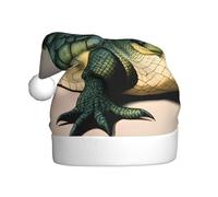 YYHHAOFA big mouth crocodile Picture Christmas Hat for Adult for men and women clothing headband for festive occasions