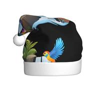 YYHHAOFA Birds dancing beside the waterfall Pattern Christmas Hat for Adult Making It a Fun and Durable Gift for Men and Women
