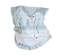 YYHHAOFA Birds in the park on a snowy day Prints Performance Headwear - Ultra Soft Polyester Microfiber Sports Towel Unisex Multifunctional Bandana For Hiking Surfing Skiing And More