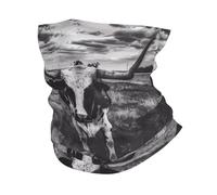 YYHHAOFA Black and White Cow Prints Multifunctional Sport Headband Soft Polyester Stretchy Seamless Design For All Sports Activities