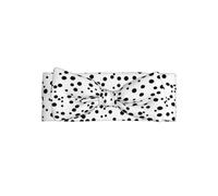 YYHHAOFA Black And White Polka Dot Prints Baby Bow Headband: Soft & Stretchy Newborn Throw for Pictures & Baby Showers - 0-6 Months
