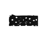 YYHHAOFA Black And White Polka Dot Prints Baby Bow Throw - Soft & Stretchy Nylon-Spandex Headband for Newborns 0-6 Months - Ideal Shower Gift